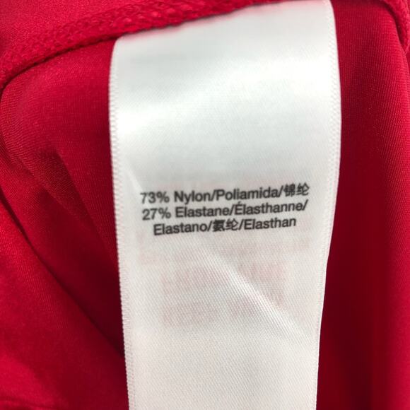 DKNY Womens Athletic Leggings XL Red High Waist 7/8 Length Pockets NWT - Picture 10 of 12